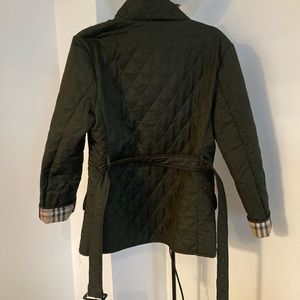Burberry quilted jacket, GUC, size M, hunter green